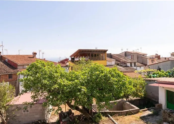 Casa Rural La Vera, Terraza Con Barbacoa Y Vistas A La Sierra *